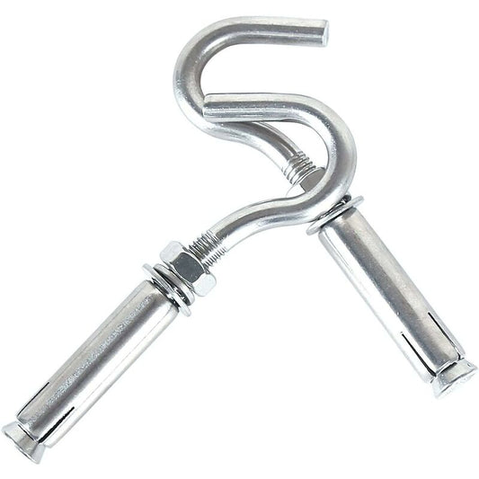 M10 304 Stainless Steel Expansion Bolts Anchors Bolts Open Hook Expansion Screws Bolts 5-Pack V1188-MS-227-2288