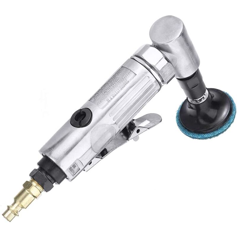 Air Die Grinder, 90 degrees Bend Angle Grinder - 1/4" Air Inlet - With 2" Sanding Disc - Pneumatic Sander V1188-MS-227-2297
