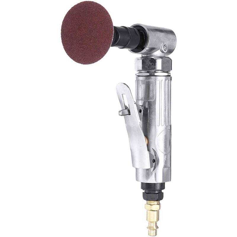 Air Die Grinder, 90 degrees Bend Angle Grinder - 1/4" Air Inlet - With 2" Sanding Disc - Pneumatic Sander V1188-MS-227-2297