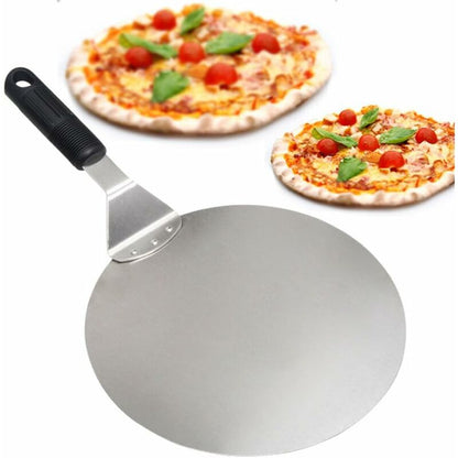 ROund Stainless Steel Pizza Peel With Non-Slip Handle Ideal For Cakes, Pizzas, Pies V1188-MS-227-2300
