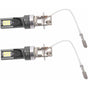 2 pcs LED Headlight Bulb, 2525 12LED Car Vehicle Headlight Replacement For H3 Headlight Bulb Dc12V-24V White V1188-MS-227-2301
