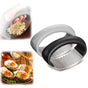 Stainless Steel ROcking Garlic Press - Cooking Appliance - Black & Gray 2Pc V1188-MS-227-2307