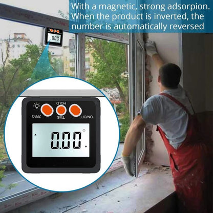 Digital Inclinometer Protractor 4 90 degrees Level Box Angle Finder Backlight Bevel Gauge Magnetic Base Gauge V1188-MS-227-2312