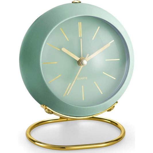 Retro Non-Ticking Analog Alarm Clock With Night Light, Silent, Easy Operation And Loud Alarm, Gift For Mom On V1188-MS-227-2320