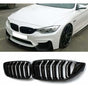 Car Front Grille Grill - Gloss Black V1188-MS-227-2325