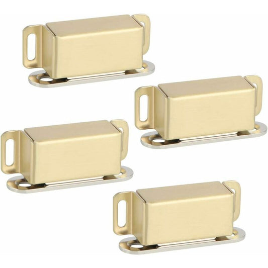 Magnetic Door Catches For Drawers Or Cabinets Door Closure, Stainless Steel Gold Finish, 4 pcs, Ecat001G-4P-Fr V1188-MS-227-2326