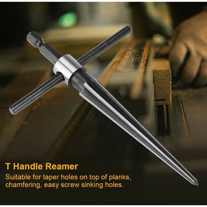 Hand Reamer, Bridge Pin Hole T-Shaped Tapered Hexagonal Handle Drilling Tool V1188-MS-227-2331