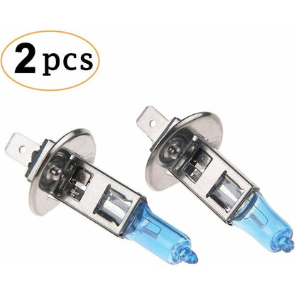 Halogen Headlight Bulb Super White 5000K 12V 100W H1 V1188-MS-227-2342