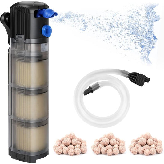 Aquarium Internal Filter Adjustable 3 In 1 Aquarium Pump For 100-300L Freshwater Or Saltwater Aquarium V1188-MS-227-2347