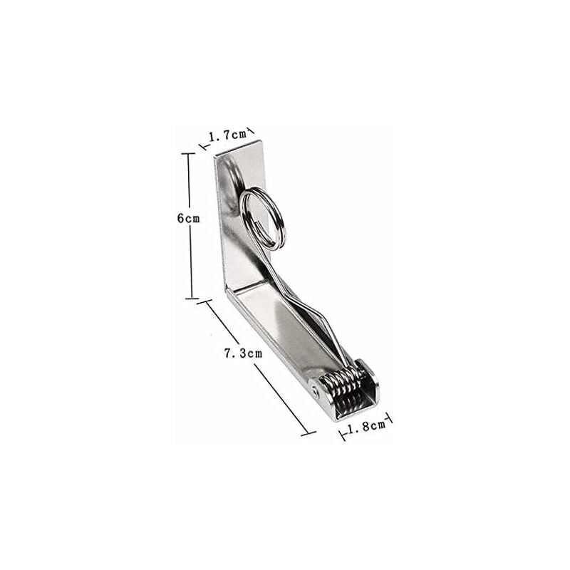 4 pcs Tablecloth Clips Set Stainless Steel Tablecloth Clips Anti-Slip Spring Loaded Tablecloth Holder V1188-MS-227-2350
