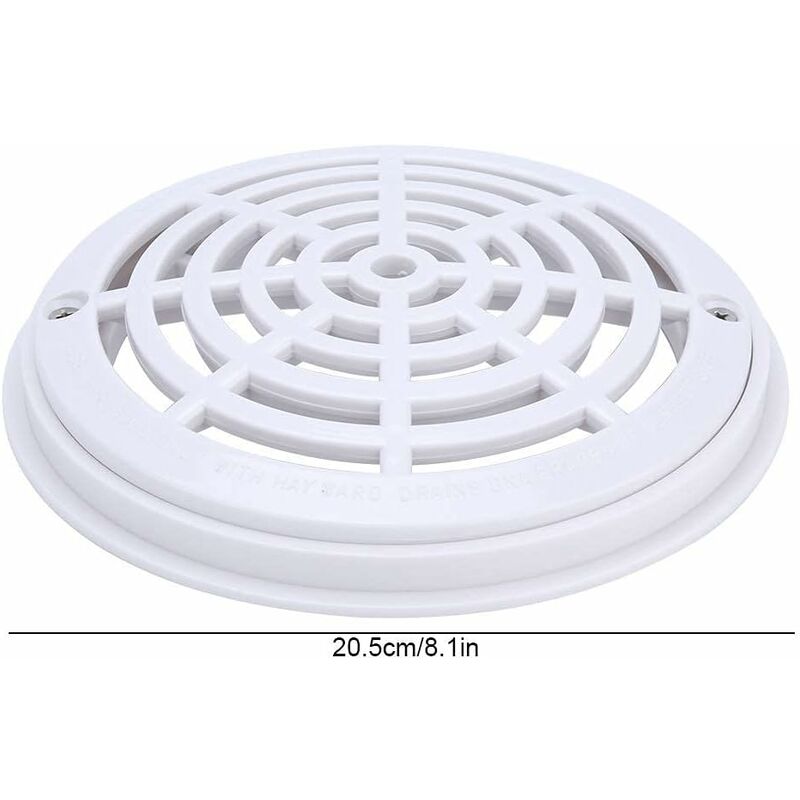 ROund Main Drain Cover Swimming Pool Drain Cover Suction Cover For Pool Replacement Hose Fittings Accessories V1188-MS-227-2356
