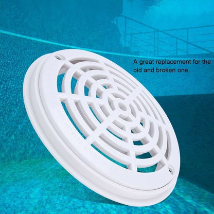 ROund Main Drain Cover Swimming Pool Drain Cover Suction Cover For Pool Replacement Hose Fittings Accessories V1188-MS-227-2356