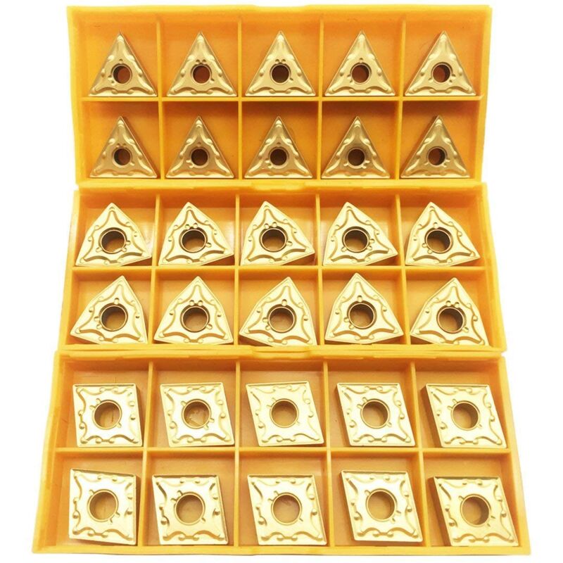30 pcs Cnmg 431 + Wnmg 431 + Tnmg 331 Cnc Indexable Solid Carbide Blades For Lathe Turning Tool Holder. V1188-MS-227-2360