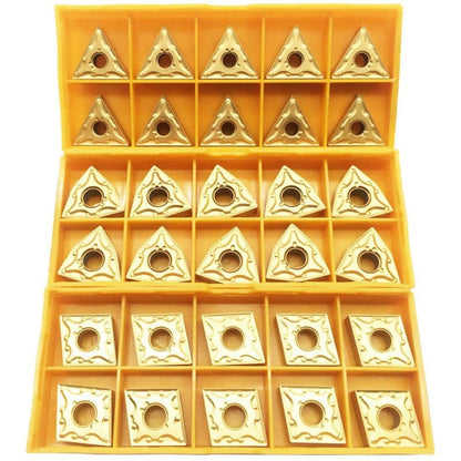 30 pcs Cnmg 431 + Wnmg 431 + Tnmg 331 Cnc Indexable Solid Carbide Blades For Lathe Turning Tool Holder. V1188-MS-227-2360
