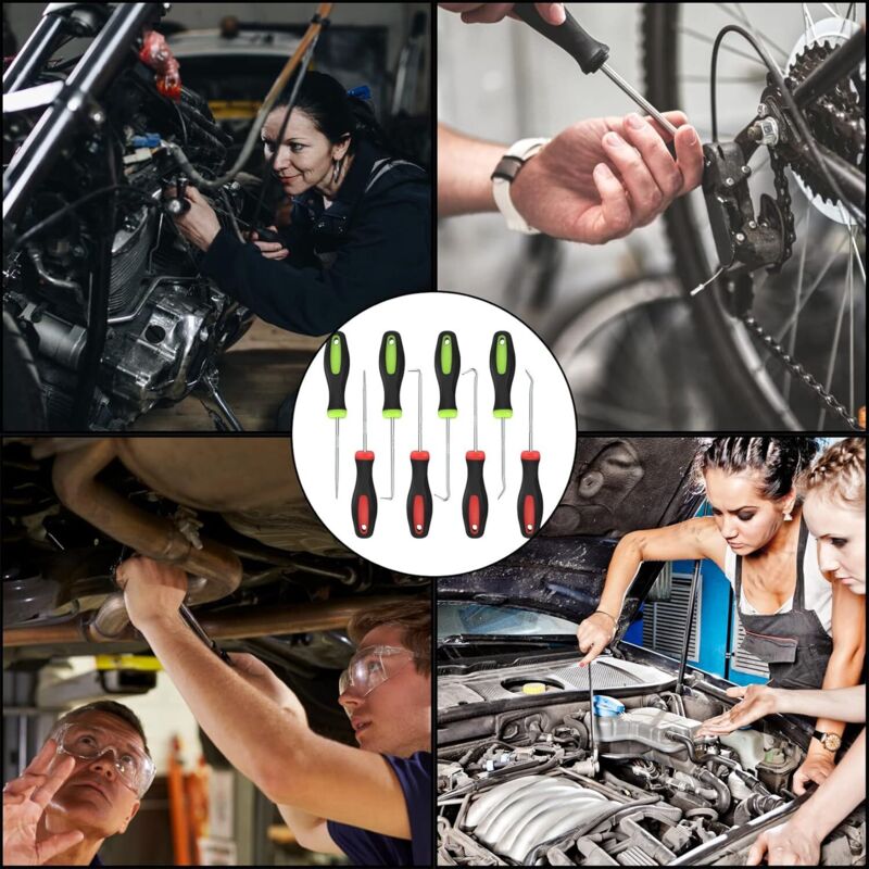 8 Pieces Precision Mechanics Pick And Screwdriver Set, Long Reach Hooks, Pick And Hook, Precision Picks And V1188-MS-227-2363