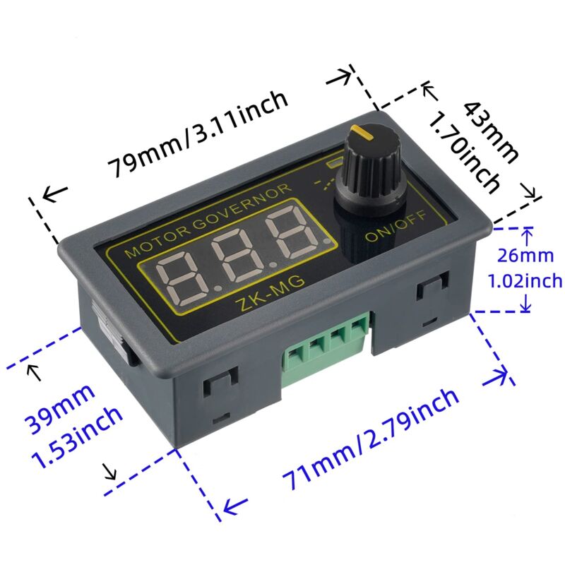 Pwm Motor Speed Controller Adjustable Speed Regulator With ROtary Switch Continuously Variable Dc 5V 12V 24V V1188-MS-227-2364