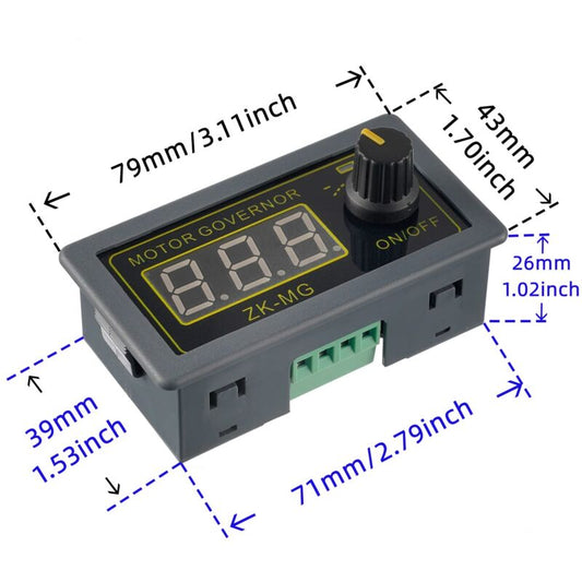 Pwm Motor Speed Controller Adjustable Speed Regulator With ROtary Switch Continuously Variable Dc 5V 12V 24V V1188-MS-227-2364