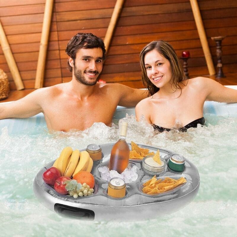 Floating Pool Cup Holder Inflatable Pool Float For Beach Inflatable Jacuzzi Mattress Pool Inflatable Glass V1188-MS-227-2376