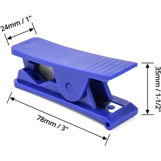 4 pcs Pipe Cutter, Economical Plastic Rubber Tube Cutter For Silicone Pvc Pu Nylon Tubing, Up To 12Mm Od, Blue V1188-MS-227-2378