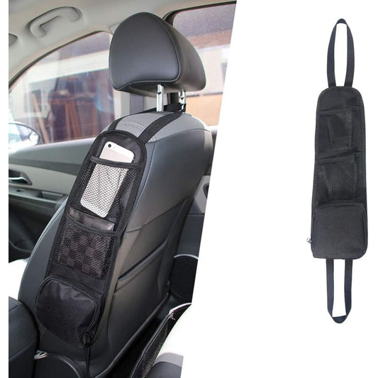 Seat Side Organizer, Storage Bag, Phone Holder, Mesh Pocket For All Front Passenger Car Seats For Cars, Trucks V1188-MS-227-2381