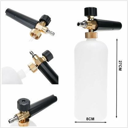 Car Foam Cannon, 1L Foam Lance For High Pressure Washer, Brass Parts, Adjustable Concentration, Adjustable V1188-MS-227-2382