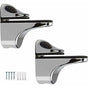 2-Piece Adjustable Glass Shelf Bracket, Support For 5-22Mm Thickness Wood/Glass Shelves V1188-MS-227-2386