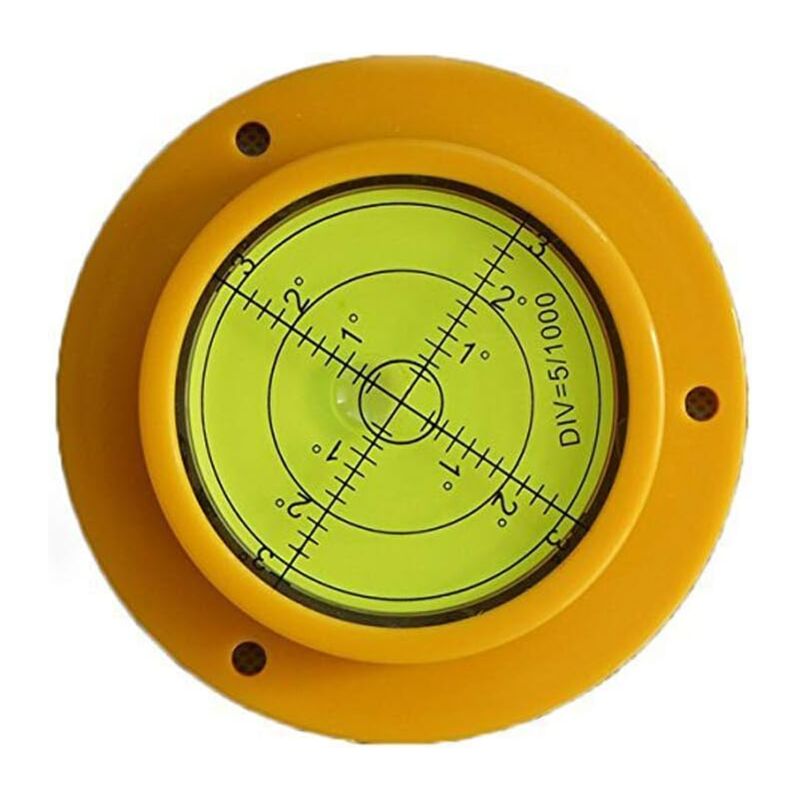 90Mm Precision ROund Spirit Level With Mounting Holes For Motorhome V1188-MS-227-2387
