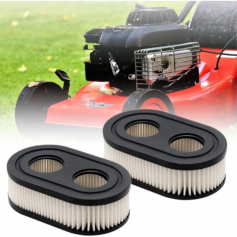 2 pcs Lawn Mower Air Filter, Air Filter For Briggs & Stratton 798452 And 5432 Engine Parts, Lawn Filter V1188-MS-227-2389