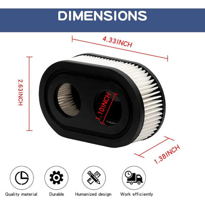 2 pcs Lawn Mower Air Filter, Air Filter For Briggs & Stratton 798452 And 5432 Engine Parts, Lawn Filter V1188-MS-227-2389