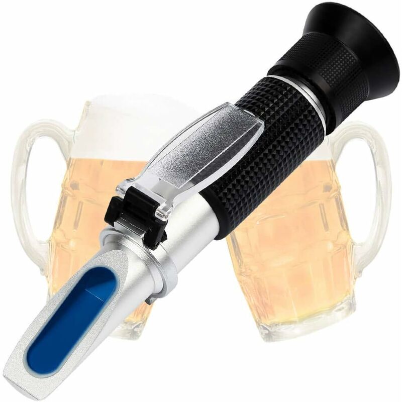 Brix Refractometer, Beer Wort Refractometer, Dual Scale - Specific Gravity 1.000-1.120 And Brix 0-32%, V1188-MS-227-2392