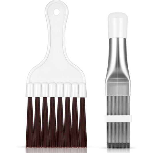 2 pcs Air Conditioner Condenser Fin Comb, Fin Cleaning Brush Air Conditioner Fin Cleaner Refrigerator Coil V1188-MS-227-2397