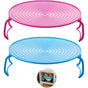 ROund Tray Steamer Rack Double Layer Steamer Rack Multifunctional Plastic Cooking Tray Holder Tray Rack V1188-MS-227-2399