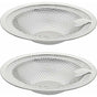 2 pcs Heart Shape Kitchen Sink Filter, Stainless Steel Sink Filter, Sink Grid, Kitchen Sink Stopper, Drain V1188-MS-227-2403