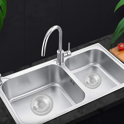 2 pcs Heart Shape Kitchen Sink Filter, Stainless Steel Sink Filter, Sink Grid, Kitchen Sink Stopper, Drain V1188-MS-227-2403