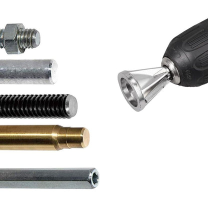External Chamfer Deburring Tool For Drill Bit, Burr Removal Bit Quickly Repairs DAmaged Metal External Chamfer V1188-MS-227-2405