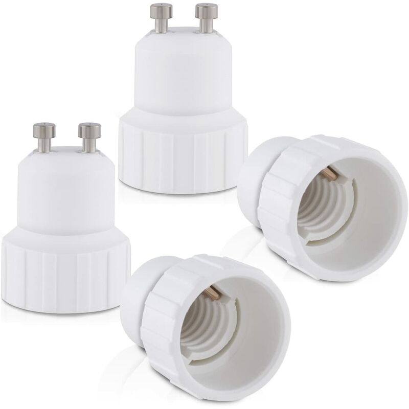 4X Socket Adapter - Gu10 To E14 Socket Converter - Bayonet Base Lamp Holder Adapter For LED Halogen Bulb V1188-MS-227-2418