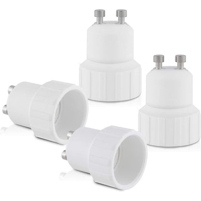 4X Socket Adapter - Gu10 To E14 Socket Converter - Bayonet Base Lamp Holder Adapter For LED Halogen Bulb V1188-MS-227-2418