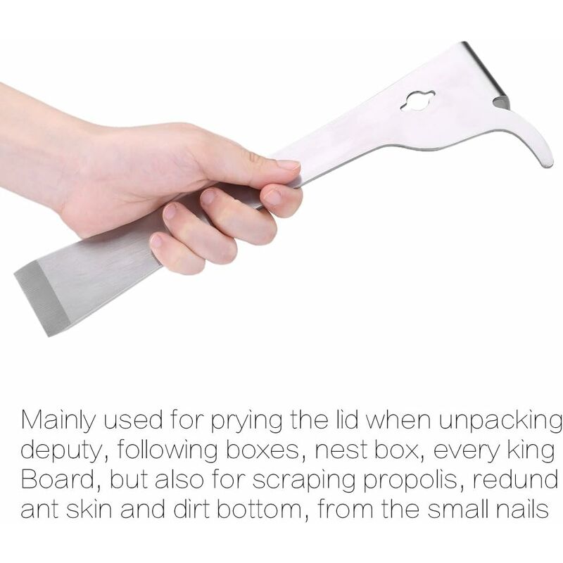 Stainless Steel Beekeeping Scraping Knife Propolis Scraper Beehive Cleaning Tool For Beekeepers V1188-MS-227-2420