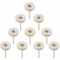 10 pcs Polishing Wheel 25Mm Wool Felt Buffing Wheels Drill Grinder Wheels Brushes ROtary Tool With Handle V1188-MS-227-2421