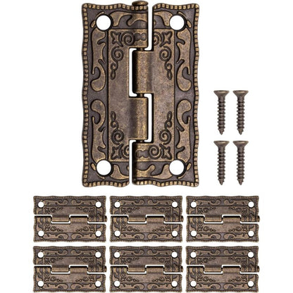 6 pcs Mini Metal Hinges Vintage Style 36 X 23Mm V1188-MS-227-2422