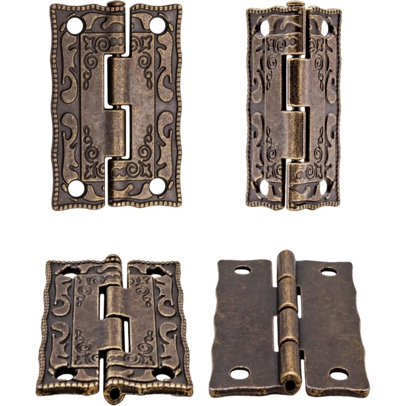 6 pcs Mini Metal Hinges Vintage Style 36 X 23Mm V1188-MS-227-2422