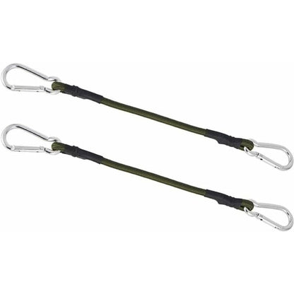 2 Pack 30Cm Heavy Duty Mini Bungee Cords With Carabiner For Camping, Luggage, Travel V1188-MS-227-2430