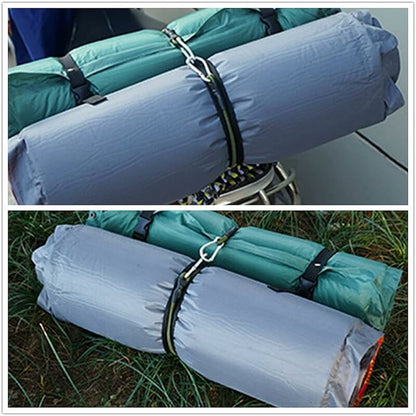 2 Pack 30Cm Heavy Duty Mini Bungee Cords With Carabiner For Camping, Luggage, Travel V1188-MS-227-2430