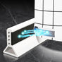 Foldable Shower Barrier And Water DAm Retention System Keeps Water Inside Threshold (1M, Magnetic Style-White) V1188-MS-227-2432