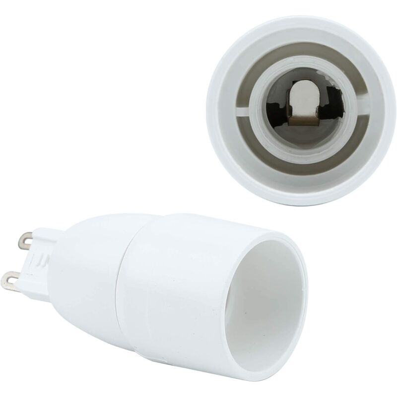 4X Lamp Socket Adapter G9 To E14 In White - 4 pcs Set Reformatting Converters For Lamp Sockets For V1188-MS-227-2445