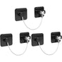 3 Pack Child Safety Window Lock, Adhesive Refrigerator Door Lock Opening Limit Cable Child Safety Window V1188-MS-227-2453