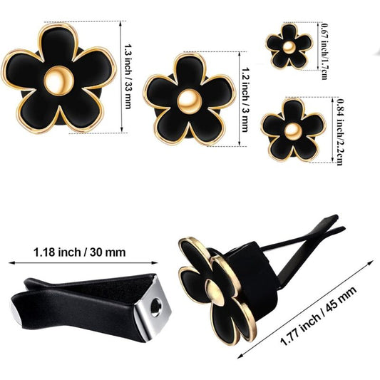 DAisy Flower Vent Clips,4 pcs Air Conditioning Outlet Clip Diffuser Vent Clip Car Air Freshener Flower Clip V1188-MS-227-2454