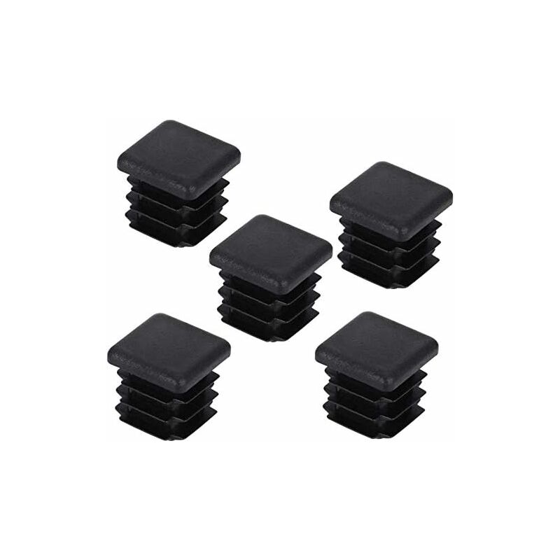 Decareta 20 pcs Chair Leg Cap, Square Pipe Cap, Plastic Square Post Cap For Furniture Feet Trampoline Cabinet V1188-MS-227-2456
