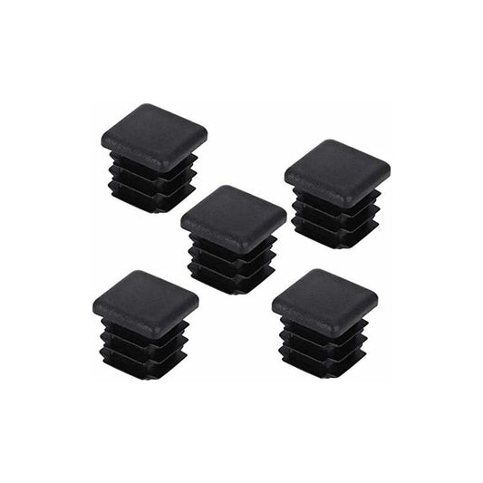 Decareta 20 pcs Chair Leg Cap, Square Pipe Cap, Plastic Square Post Cap For Furniture Feet Trampoline Cabinet V1188-MS-227-2456
