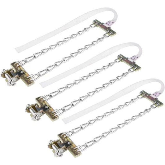 Tire Anti-Skid Chain, 3 pcs Steel Anti-Skid Chain For Car Snow Mud Chain(235-265Mm) V1188-MS-227-2457